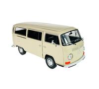 Welly modello auto compatibile con VW Volkswagen T2 crema White Beige Bus Transporter 1967 - 1979 ca 1/24 1:24 metallo modello auto Die Cast nuovo in scatola