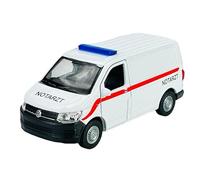 Welly Modello Auto Compatibile con VW Volkswagen T6 Medico di emergenza Transporter Kasten versione T5 dal 2° Facelift 2015 1 ca 1/34-1/39 Metal Model Auto Die Cast Nuovo in scatola