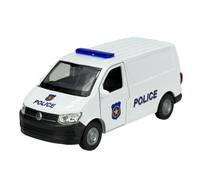 Welly modello auto compatibile con VW Volkswagen T6 Police Police Bianco Transporter Kasten versione T5 dal 2° Facelift 2015 1/34 - 1/39 Metallo Il Cast Nuovo in scatola