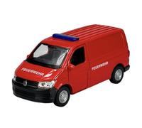 Welly modello auto compatibile con VW Volkswagen T6 rosso vigili del fuoco Transporter Kasten versione T5 a partire dal 2° Facelift 2015 1/34-1/39 Metal Model Auto Die Cast Nuovo in scatola