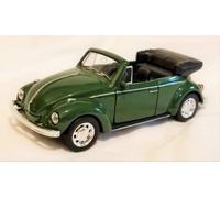 Welly Modello Scala 1:38 Volkswagen Maggiolino Cabrio Verde (BBWE42344DG)