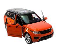 Welly Range Rover Sport Model Car Colore Arancione Scala 1:36 (11,5 cm) Porte di Apertura in Metallo pressofuso Pullback Go Superpower