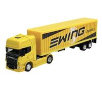 Welly Scania Serie R R730 V8 Giallo Rimorchio Ewing Logistics Dal 2005 Camion 1/64 1:64 Metal Modello Auto Il Cast Nuovo in Scatola