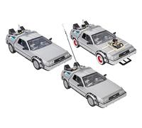 Welly - Trilogia Delorean Back to the Future 1-2-3 - Delorean in metallo da Collezione - Dettagli realistici - Scala 1:24-40771 Globo Giocattoli
