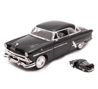 WELLY WE22093BK FORD CRESTLINE VICTORIA 1953 BLACK 1:24-27 Modellino