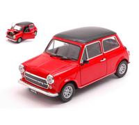 Welly WE22496R MINI COOPER 1300 RED W/BLACK ROOF 1:24 Modellino
