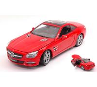 WELLY WE24041HR MERCEDES SL500 2012 HARD TOP RED 1:24 Modellino