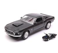 Welly WE24067BK FORD MUSTANG BOSS 429 1969 BLACK 1:24-27 Modellino