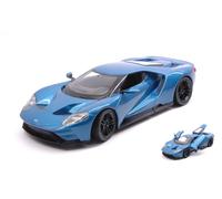 Welly WE24082BL FORD GT 2017 METALLIC BLUE 1:24 Modellino