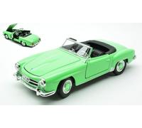 WELLY WE24118CGR MERCEDES 190 SL 1955 LIGHT GREEN 1:24 Modellino