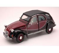 Welly WE4009AM CITROEN 2 CV CHARLESTON 1980 AMARANT/BLACK 1:24 Modellino