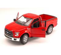 Welly WE4063R FORD F-150 REGULAR CAB PICK UP 2015 RED 1:24 Modellino