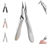 Welnax Nailpro Guard, Designed for Ingrown and Thick Nails, Welnax Nail Clippers, Ultra-Thin Sharp Stainless Steel Blades, Non-Slip Handle, for All Nail Types (White*1)