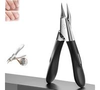 Welnax Nailpro Guard, Designed for Ingrown and Thick Nails, Welnax Nail Clippers, Ultra-Thin Sharp Stainless Steel Blades, for Ergonomic Non-Slip Handle (Black,1pc)