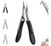Welnax Nailpro Guard, Designed for Ingrown and Thick Nails, Welnax Nail Clippers, Ultra-Thin Sharp Stainless Steel Blades, Non-Slip Handle, for All Nail Types (Black*1)
