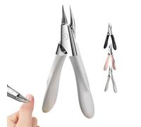 Welnax Nailpro Guard, Welnax Nailpro Guard Clippers, Designed for Ingrown and Thick Nails, Ergonomic Non-Slip Handle, Portable Sharp Stainless Steel Nail Clippers, for All Nail Types (White)