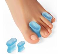 Welnove Separatori in gel aggiornati per le dita dei piedi - Confezione da 12 cuscinetti per bunion - Distanziatori per raddrizzare dita dei piedi sovrapposte, bunion, calli