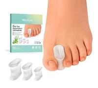 Welnove Separatori per dita dei piedi in gel da 16 confezioni (Trasparente(3 misure))