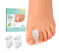 Welnove Separatori per dita in gel migliorati - Confezione da 12 distanziatori per dita in silicone infuso con estratto di aloe vera per raddrizzare dita sovrapposte, borsiti e calli (taglia XL)