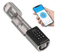 WELOCK Serratura Elettronica per Porta D'ingresso con Codice pin, Serratura Elettronica Impermeabile per Porta con Bluetooth e app, Adatta per Porte di Spessore Compreso tra 50 e 100 mm