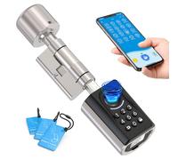 WELOCK TOUCA51 Serratura per Password, con Impronta Digitale Elettronica, con App, Password, Scheda RFID e WiFi, Adatto per Porte da 30 a 70 mm