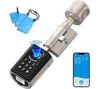 WELOCK ToucA51 Serratura Smart,Serratura Impronta Digitale,con Password,Carta RFID,Bluetooth APP e WiFi,serratura elettronica impermeabile IP65,Smart Lock Facile Installazione,Serratura Porta Blindata