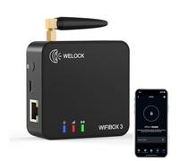 WELOCK WIFIBOX 3 Smart Gateway Bluetooth per WELOCK Serratura Smart | Compatibile con WiFi e Alexa,Sblocco Remoto della welock serratura impronta digitale e serratura con codice