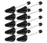 welsberg 5 paia di tendiscarpe per donne taglia variabili EU 35-38, forme scarpe in plastica, lunghezza 26,5 cm, per donna sneakers, mocassini, stiletto, ballerine, (non per gli stivali), nero