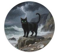 Welsh Cat Rundes 1000 Puzzle Animals Rundes Puzzle Familienpuzzle Erwachsene Anspruchsvoll Für Erwachsene Kreative 1000pcs (67.5x67.5cm)