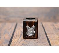 Welsh Corgi Cardigan - candeliere in legno con l'immagine di un cane Art Dog IT
