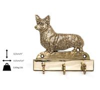 Welsh Corgi Cardigan - Messingkleiderbügel Con Dem Immagine di Un Cane Art Dog