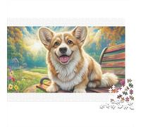 Welsh Corgi Corgi colorato che riposa 1000 pezzi Puzzle per adulti The Impossible Challenge Divertente regalo 52x38 cm/1000 pezzi