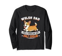Welsh Corgi Dad, Come Un Normale papà Solo più Figo - Welsh Dog Maglia a Manica