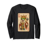 Welsh Corgi King Hearts Cool Carte da gioco Retro Disco Dog Maglia a Manica