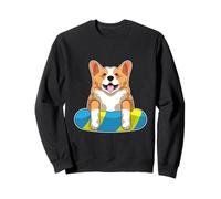 Welsh Corgi Nuoto Tavoletta da Nuoto Estate Felpa