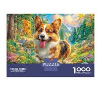 Welsh Corgi Pembroke Puzzle 1000 Pezzi, Jigsaw Puzzle Ad Alta Difficoltà Regali Per Adulti E Adolescenti, Home Giochi 38x26cm/1000pcs