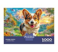 Welsh Corgi Pembroke Puzzle 1000 Pezzi, Jigsaw Puzzle Difficili Per Adulti E Ragazzi Dai 14 Anni in Su, Home Giochi Puzzle 52x38cm/1000pcs