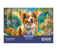 Welsh Corgi Pembroke Puzzle 1000 Pezzi, Jigsaw Puzzle Difficili Per Adulti E Ragazzi Dai 14 Anni in Su, Home Giochi Puzzle 38x26cm/1000pcs