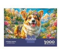 Welsh Corgi Pembroke Puzzle 1000 Pezzi, Jigsaw Puzzle Difficili Per Adulti E Ragazzi Dai 14 Anni in Su, Home Giochi Puzzle 52x38cm/1000pcs