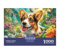 Welsh Corgi Pembroke Puzzle 1000 Pezzi, Jigsaw Puzzle Per Adulti E Ragazzi Dai 14 Anni in Su, Giochi Stimolanti Per Tutta La Famiglia 52x38cm/1000pcs