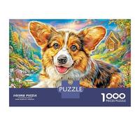 Welsh Corgi Pembroke Puzzle 1000 Pezzi, Jigsaw Puzzle Per Adulti E Ragazzi Dai 14 Anni in Su, Gioco Di Puzzle 52x38cm/1000pcs
