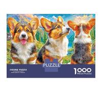 Welsh Corgi Pembroke Puzzle 1000 Pezzi, Jigsaw Puzzle Per Adulti E Ragazzi Dai 14 Anni in Su, Gioco Di Puzzle 52x38cm/1000pcs