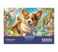 Welsh Corgi Pembroke Puzzle 1000 Pezzi, Puzzle Impossibile 1000 Pezzi, Gioco Di Sfida Intellettuale 38x26cm/1000pcs