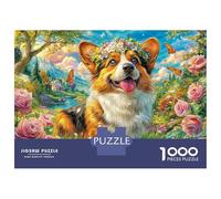 Welsh Corgi Pembroke Puzzle 1000 Pezzi, Puzzle Impossibile 1000 Pezzi, Gioco Di Sfida Intellettuale 38x26cm/1000pcs