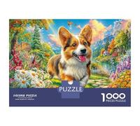 Welsh Corgi Pembroke Puzzle 1000 Pezzi, Puzzle Impossibile 1000 Pezzi, Gioco Di Sfida Intellettuale 52x38cm/1000pcs