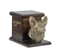 Welsh Corgi Pembroke - urna di legno con l'immagine di un cane Art Dog IT Tipo 2