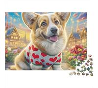 Welsh Corgi Puzzle 1000 Pezzi - Design Rilassante E Dettaglio Artistico, Poster E Box Regalo - 70x50cm/1000pcs
