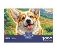 Welsh Corgi Puzzle D'Intrattenimento Per Tutta La Famiglia - Ispirazione Da Museo, 1000 Pezzi Con Illustrazioni Di Eccezionale Qualità Visiva - Per Divertimento E Come Regalo Di Prestigio 14+ 38x26cm