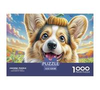 Welsh Corgi Puzzle Intrattenimento Da 1000 Pezzi Con Magnifiche Opere D'Arte - Fonte Di Divertimento E Regalo Intelligente Per Adulti Dai 14 Anni 52x38cm/1000pcs
