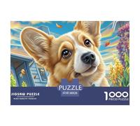 Welsh Corgi Puzzle Ispirato Alle Collezioni Museali - 1000 Pezzi Con Capolavori Artistici in Miniatura - Un Regalo Di Classe Per Grandi E Piccoli 38x26cm/1000pcs